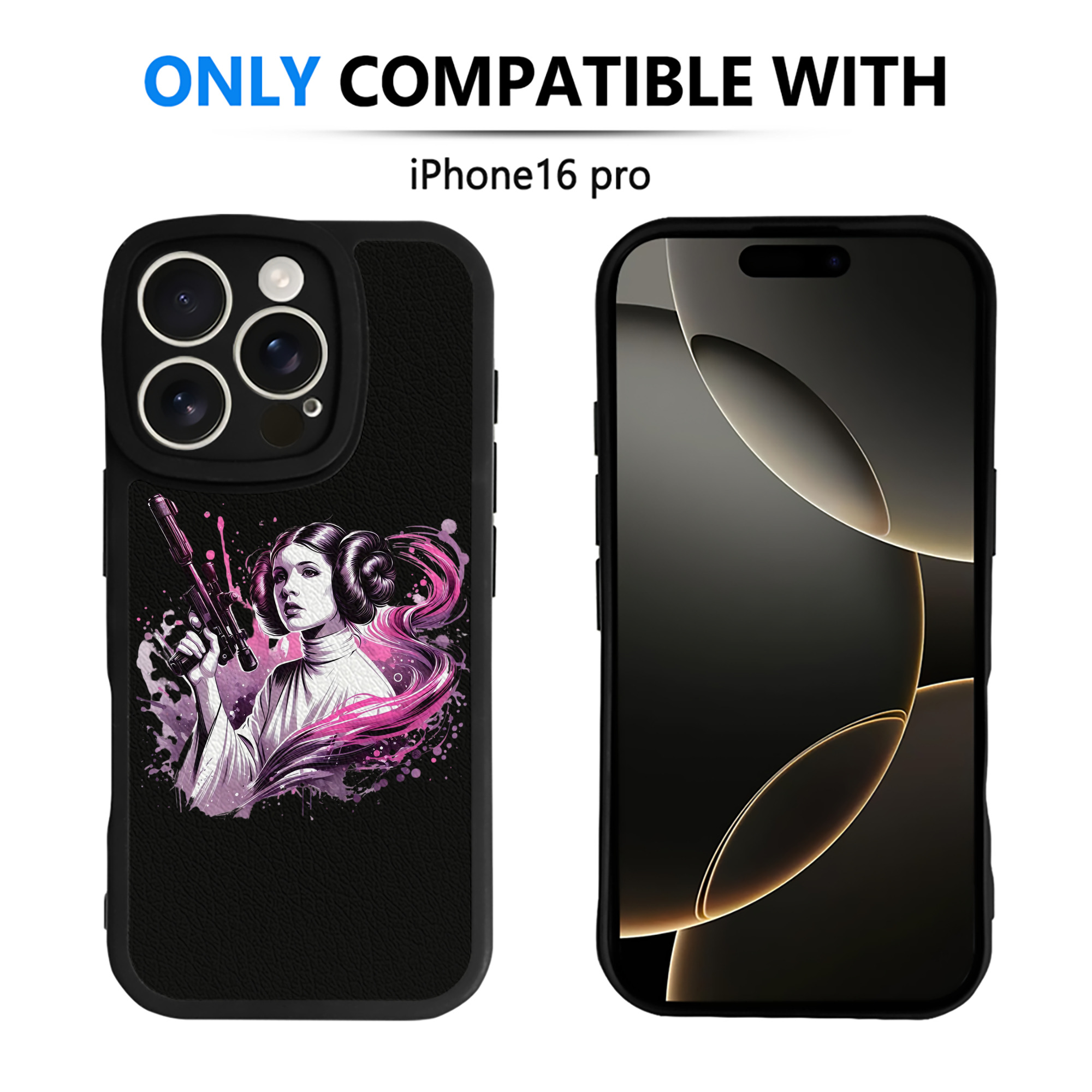 （画像用） スター・ウォーズ Star Wars 【iPhone 16シリーズ対応】シリコンスマホケース（レザー調） 材質：シリコン